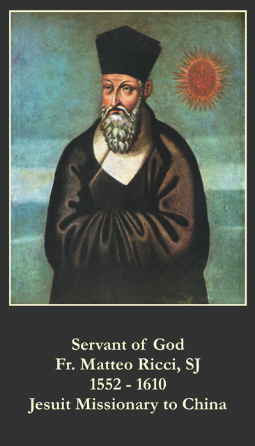 Servant of God - Fr Matteo Ricci  Prayer Card